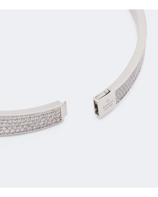 Choker Interlocking G di Gucci in White