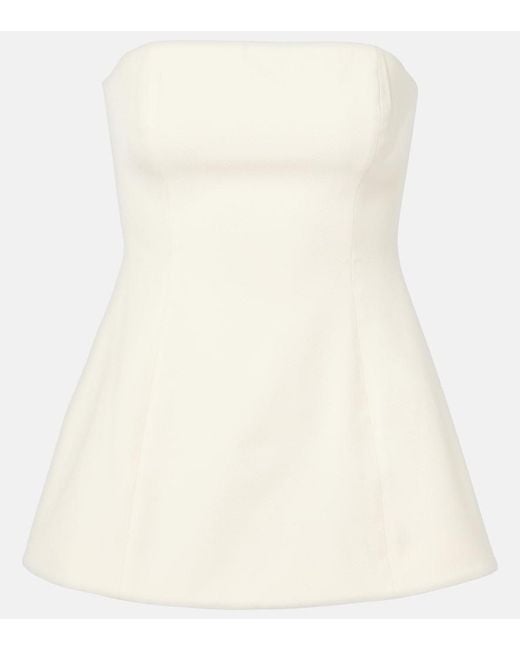 Staud Natural Silvia Strapless Top