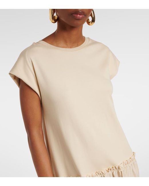 Joseph Natural Cotton Poplin Jersey Maxi Dress