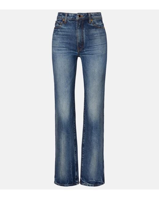 Jeans Regular Danielle A Vita Alta di Khaite in Blue
