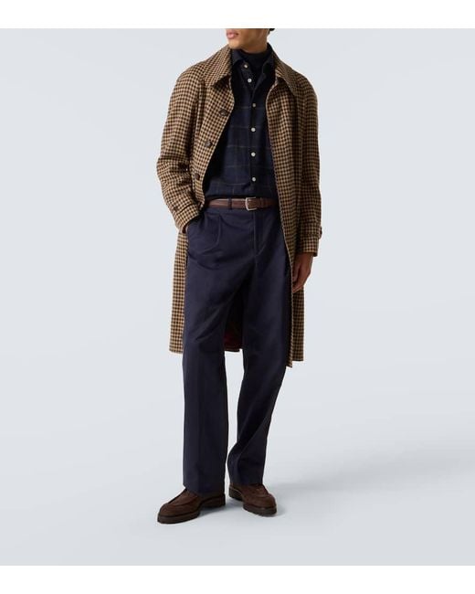 John Lobb Brown Suede Desert Boots for men