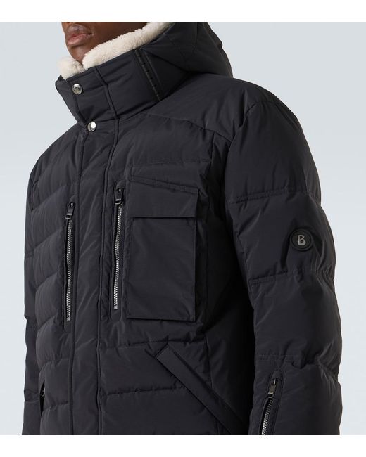Bogner Blue Arron-Ld Down-Paneled Ski Jacket for men