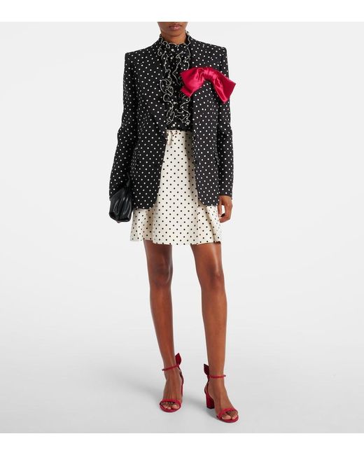 Aquazzura Red Bow Tie 50 Suede Sandals
