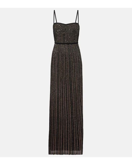 Missoni Black Lame Maxi Dress