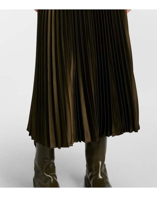 Abito Midi A Collo Alto di Polo Ralph Lauren in Green