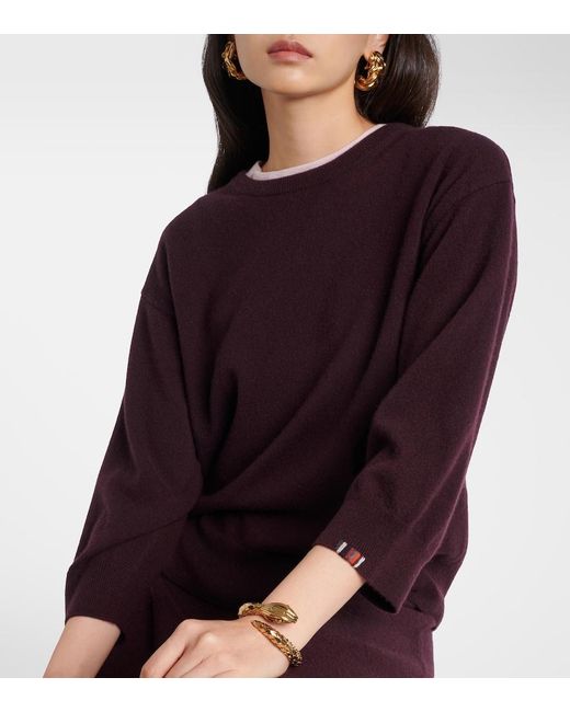 Extreme Cashmere Purple Jewel Cashmere Sweater