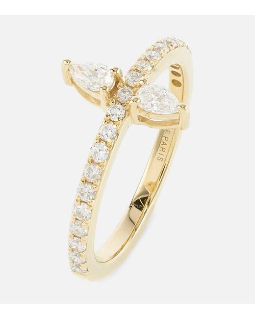 PERSÉE Natural Ring Hera aus 18kt Gelbgold mit Diamanten