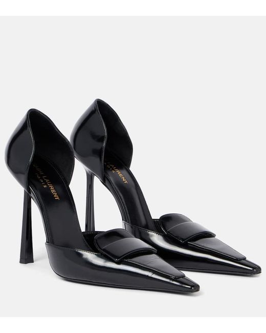 Saint Laurent D'Orsay 110 Leather Pumps in Black | Lyst