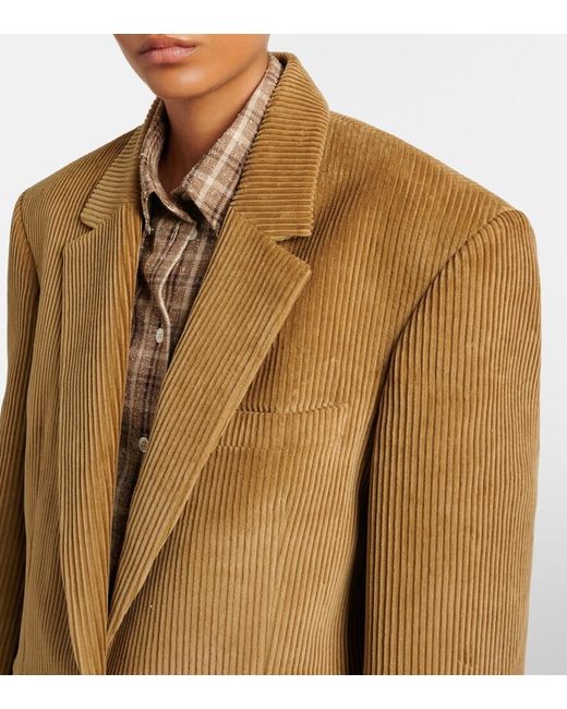 Rohe Green Oversized Cotton Corduroy Jacket