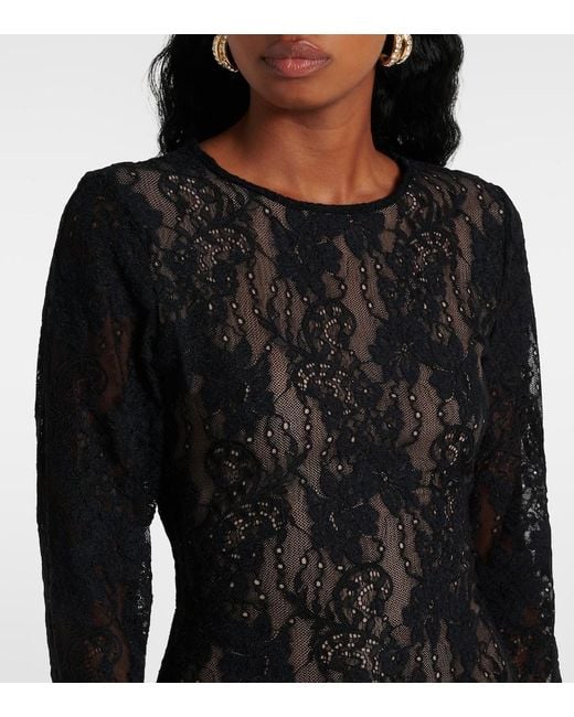 Zimmermann Black Lace Bodysuit
