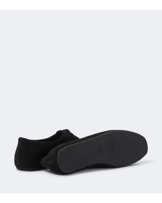 Jil Sander Black Hood Suede Moccasins for men