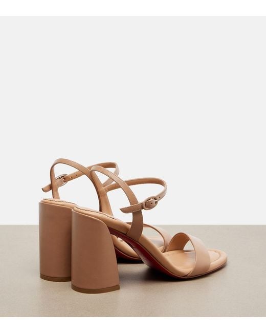 Christian Louboutin Brown Jane Leather Sandals