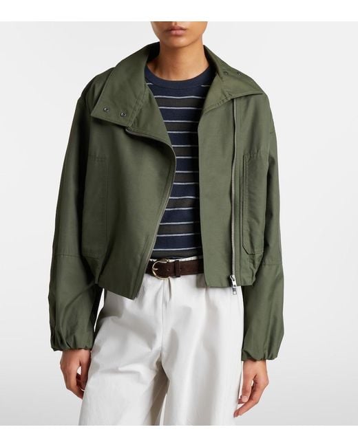 Vince Green Cotton-Blend Jacket