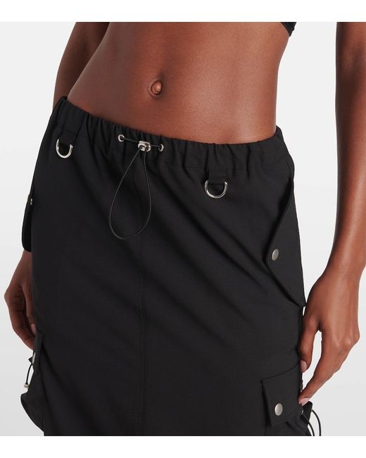 Coperni Black Cargo Maxi Skirt