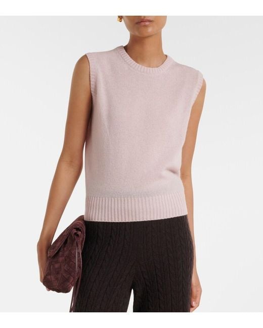Agnona Pink Cashmere Vest