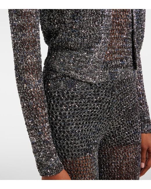 Missoni Blue Sequined Lame Cardigan