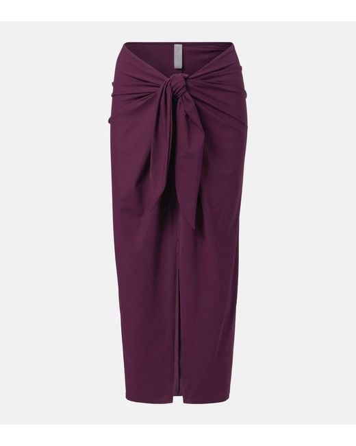 Karla Colletto Purple Basics Beach Cover-Up