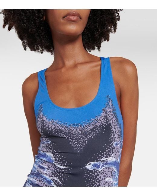 Y. Project Blue Printed Maxi Dress