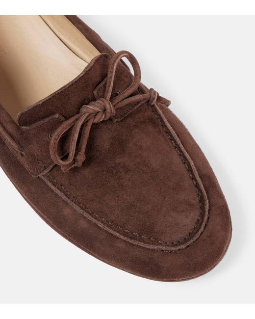 Le Monde Beryl Brown Mokassins Aus Veloursleder