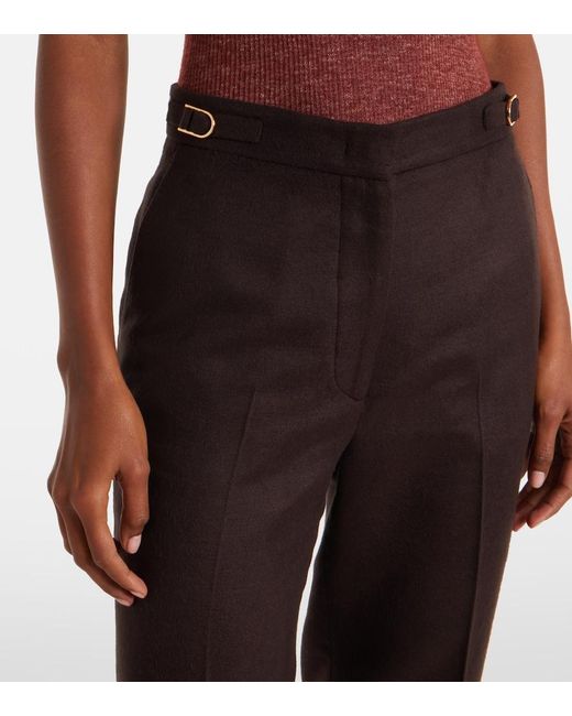 Gabriela Hearst Brown Vesta Silk Flared Pants