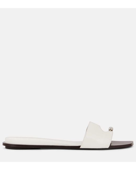 Tory Burch Black Verzierte Sandalen Aus Leder