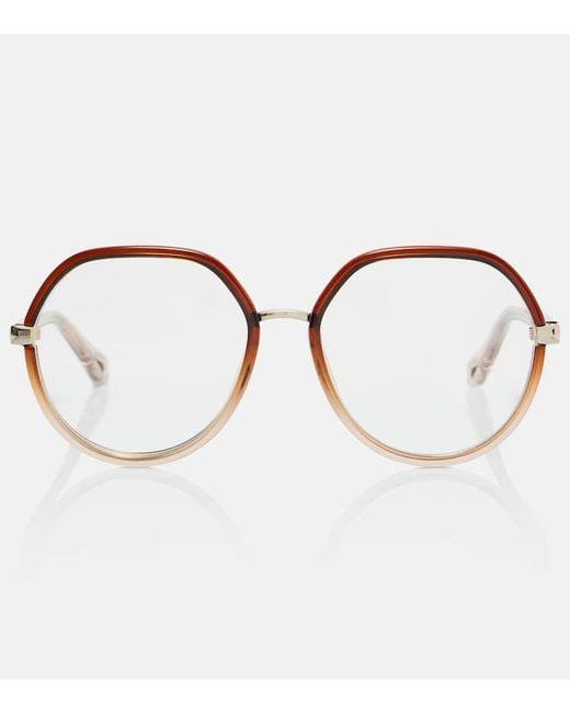 Chloé Brown Runde Brille