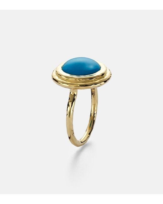Octavia Elizabeth Blue Coral Beach Allia 18Kt Ring With
