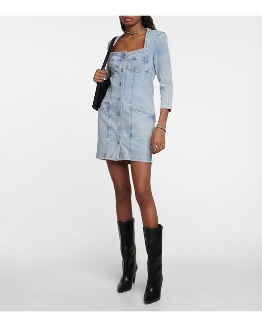 Isabel Marant Blue Vona Denim Minidress