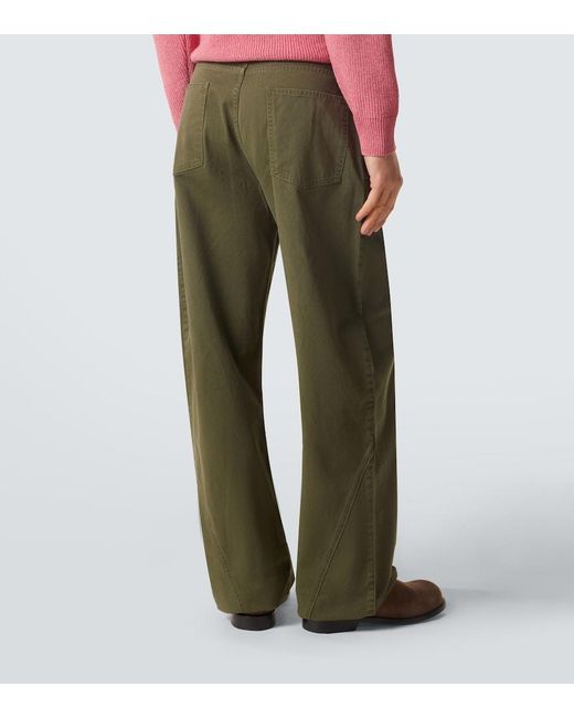 J.W. Anderson Green Twisted Straight Jeans for men