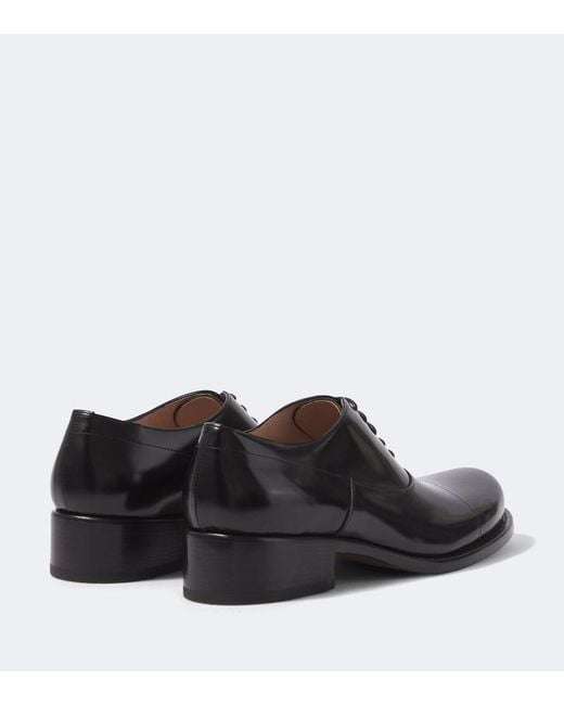The Row Black Kai Leather Derby Shoes for men