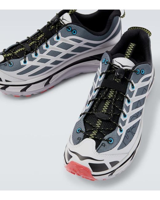 Hoka One One Blue Mafate Three2 Sneakers for men
