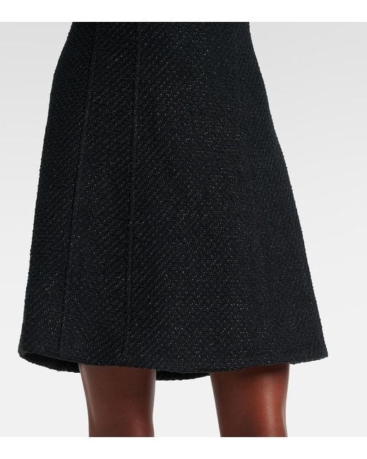Veronica Beard Black Delphine Cotton-Blend Minidress
