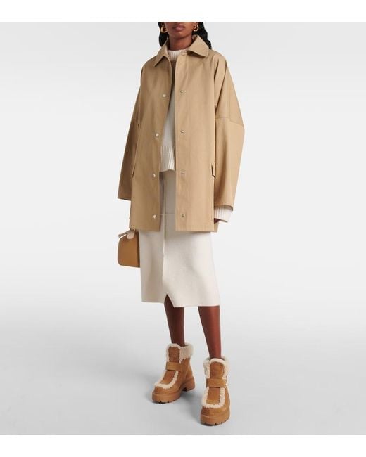 Jimmy Choo Brown Shea Shearling-Lined Suede Ankle Boots