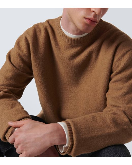 Pull en laine Jil Sander pour homme en coloris Brown