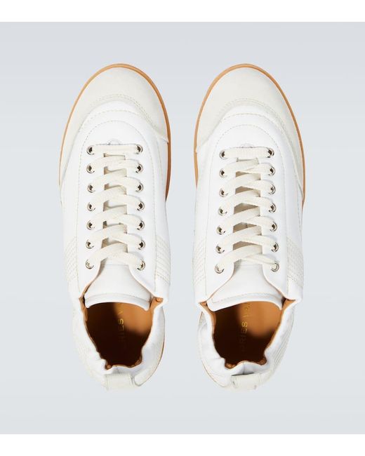 Sneakers in pelle con suede di Dries Van Noten in White da Uomo