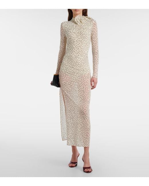 Mules Elodie 90 En Cuir Verni AMINA MUADDI en coloris Red