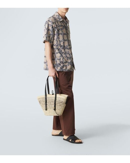 Loewe Metallic Paula's Ibiza Medium Basket Bag for men