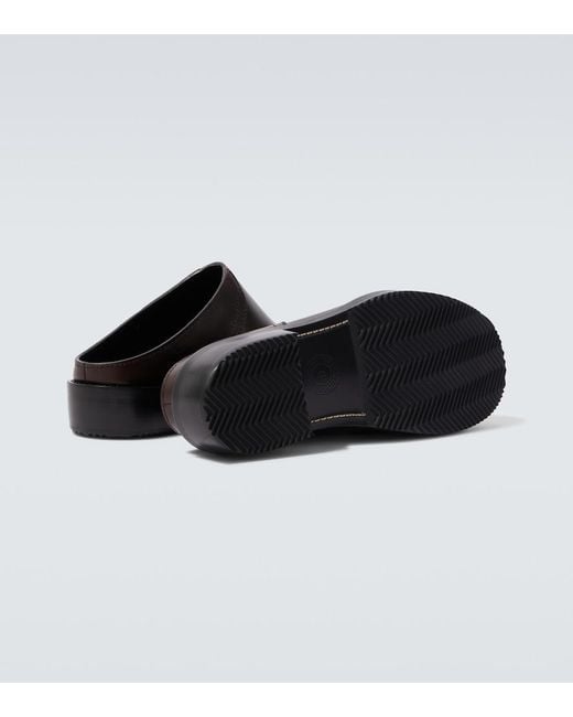 Dries Van Noten Brown Leather Mules for men