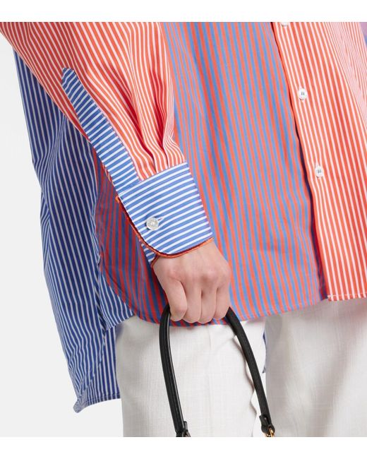 Etro Pink Striped Cotton Shirt