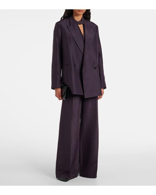 Joseph Blue Joly Evening Wool And Silk Blazer