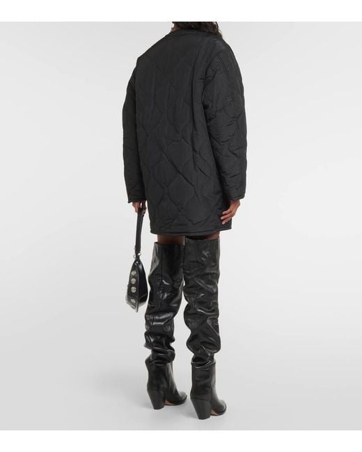 Isabel Marant Black Nesma Quilted Parka