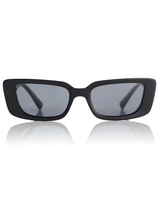 Versace Black Virtus Rectangular Sunglasses