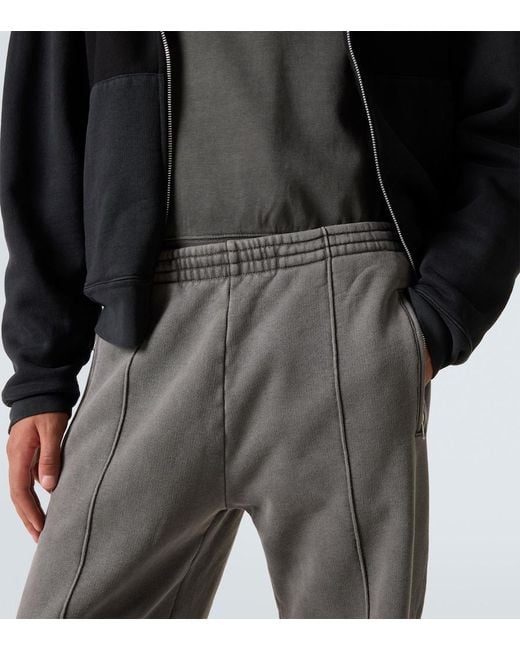 Our Legacy Gray Cotton Jersey Wide-Leg Sweatpants for men
