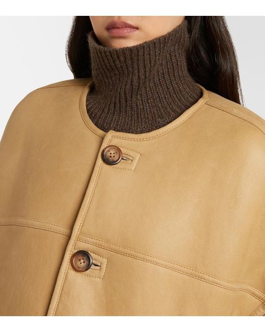Polo Ralph Lauren Natural Reversible Leather Jacket
