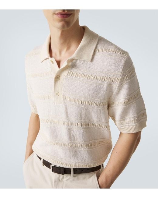 Lardini Natural Cotton Polo Shirt for men