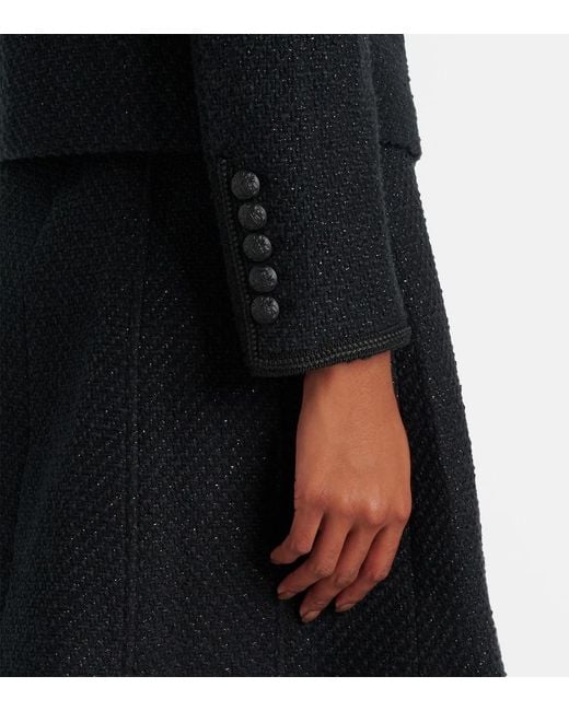 Veronica Beard Black Lars Cotton-Blend Jacket