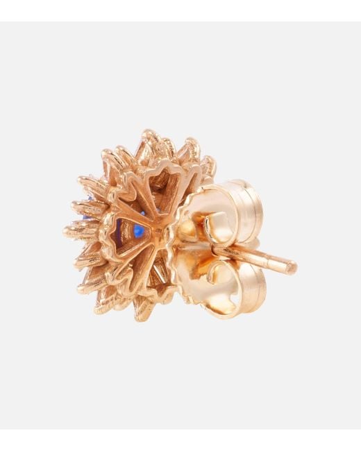 Boucles d'oreilles en or rose 18 ct, saphirs et diamants Suzanne Kalan en coloris Blue