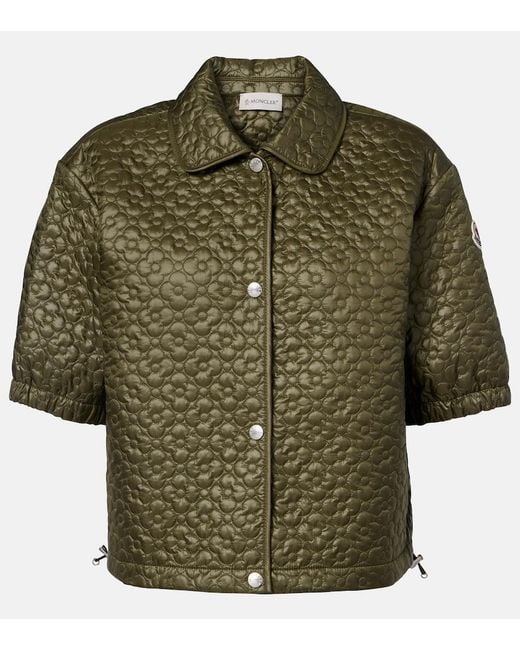 Moncler Green Cropped Jacket