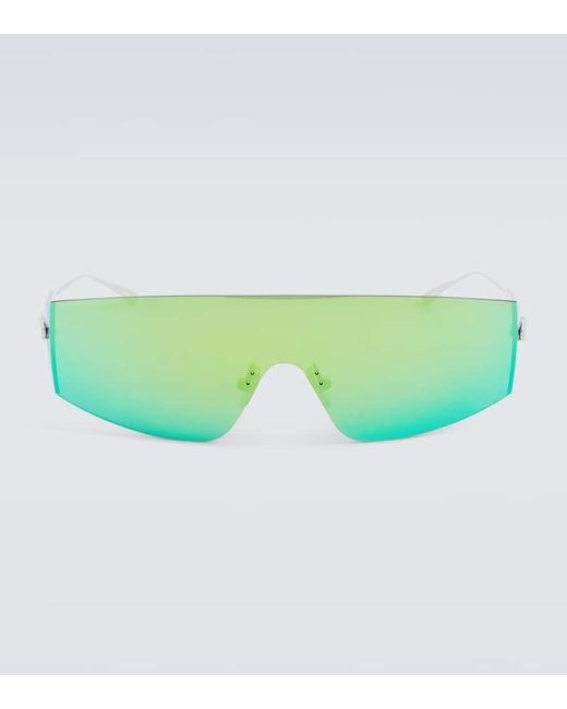 Bottega Veneta Sonnenbrille Mask in Green für Herren