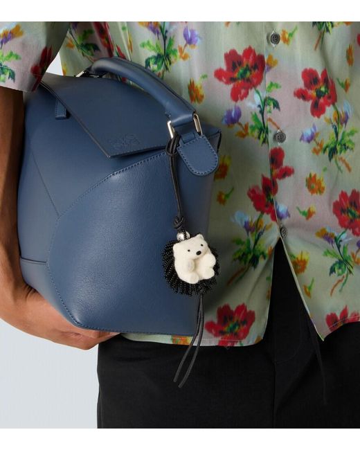 Loewe Metallic Hedgehog Beaded Bag Charm for men